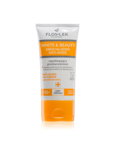 FlosLek Pharma White & Beauty дневен крем против пигментни петна SPF 50+ 30 мл.