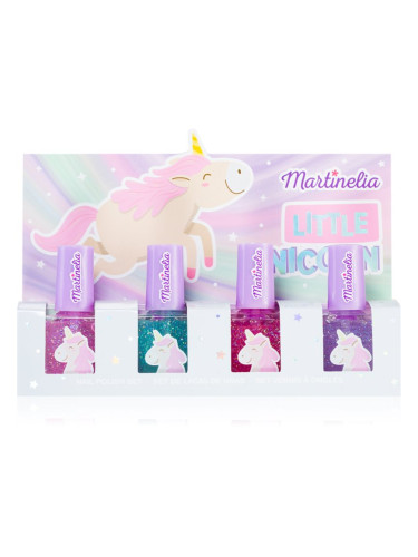 Martinelia Little Unicorn Nail Polish Set комплект лак за нокти за деца Pink, Blue, Purple, Fuchsia