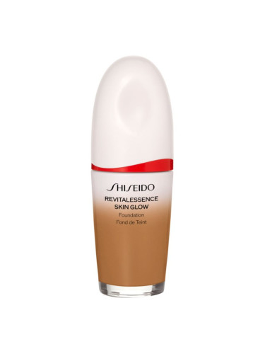 Shiseido Revitalessence Skin Glow Foundation лек фон дьо тен с озаряващ ефект SPF 30 цвят Bronze 30 мл.