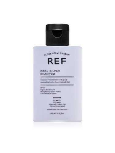 REF Cool Silver Shampoo сребърен шампоан неутрализиращ жълтеникавите оттенъци 100 мл.
