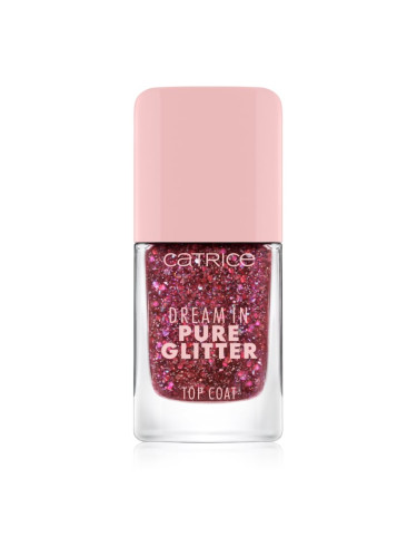 Catrice Dream In Pure Glitter горен лак за нокти с блясък цвят 050 10,5 мл.