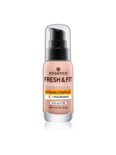 Essence Fresh & Fit течен фон дьо тен цвят 40 Fresh Sun Beige 30 мл.