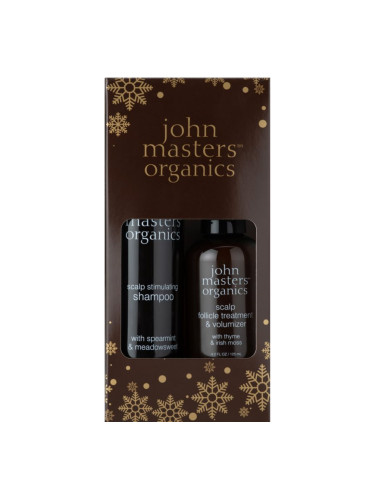 John Masters Organics Spearmint & Meadowsweet Scalp Duo подаръчен комплект (за здрава кожа на главата)