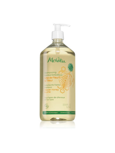 Melvita Extra-Gentle Shower Shampoo екстра нежен шампоан за цялото семейство 1000 мл.