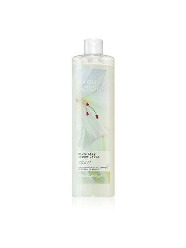 Avon Senses White Lily & Musk енергизиращ душ крем 500 мл.