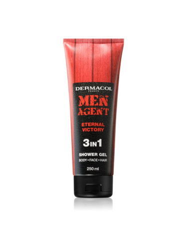 Dermacol Men Agent Eternal Victory душ-гел за лице, тяло и коса за мъже 250 мл.