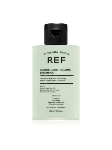 REF Weightless Volume Shampoo шампоан за тънка коса без обем в корените 100 мл.