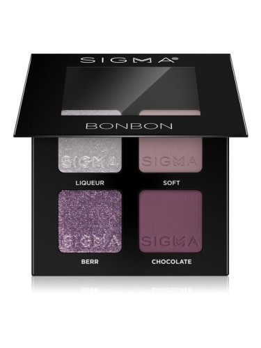 Sigma Beauty Quad палитра сенки за очи цвят Bonbon 4 гр.