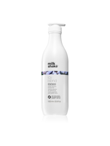 milk_shake® Icy Blond Shampoo шампоан, неутрализиращ жълтите нюанси за руса коса 1000 мл.