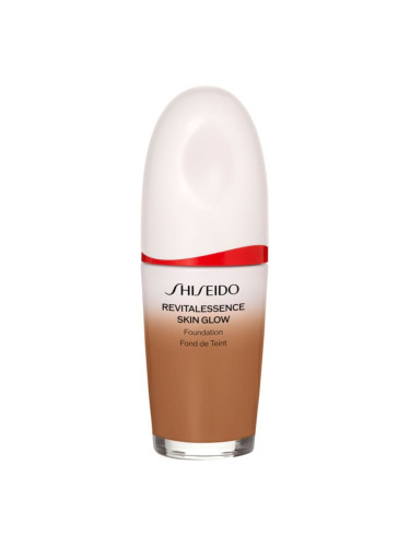 Shiseido Revitalessence Skin Glow Foundation лек фон дьо тен с озаряващ ефект SPF 30 цвят Cedar 30 мл.