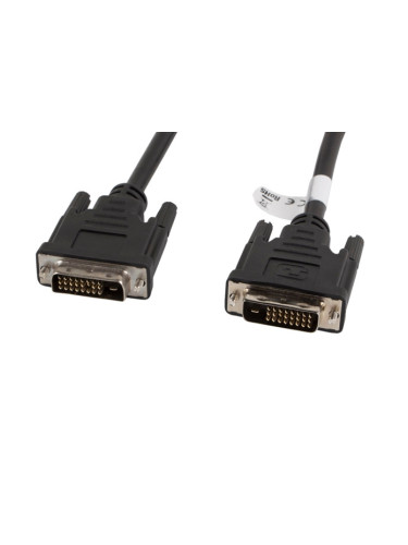 Кабел Lanberg DVI-D (M) (24+1)-> DVI-D (M) (24+1) cable 1.8m, dual lin