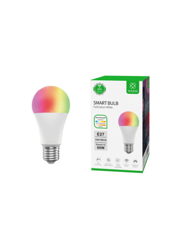 Woox смарт крушка Light - R9074 - WiFi Smart E27 LED Bulb RGB+White, 1