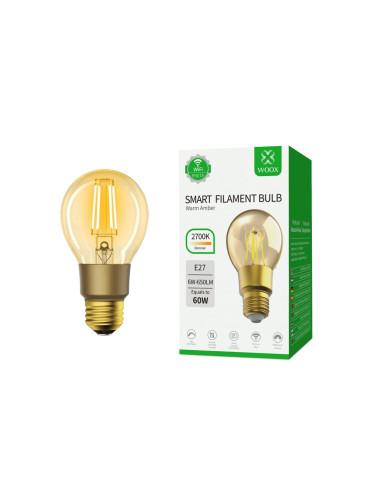 Woox смарт крушка Light - R9078 - WiFi Smart Filament LED Bulb E27, 6W