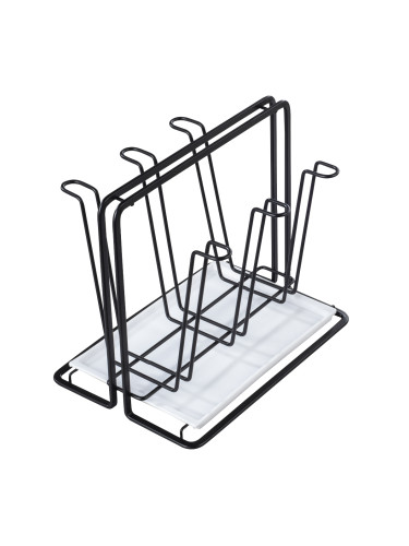Поставка за отцеждане на /до 6 бр бутилки, чаши, HAMA-111459