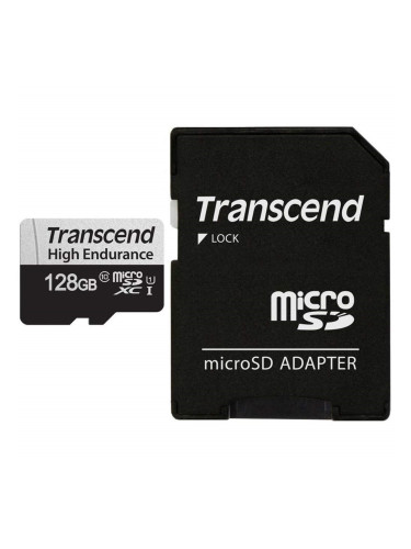 Памет Transcend 128GB micro SD w/ adapter U1, High Endurance