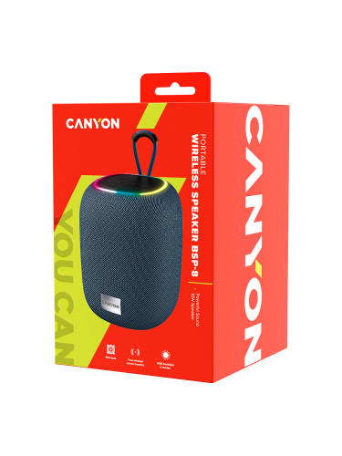 CANYON BSP-8, Bluetooth Speaker, BT V5.2, BLUETRUM AB5362B, TF card su