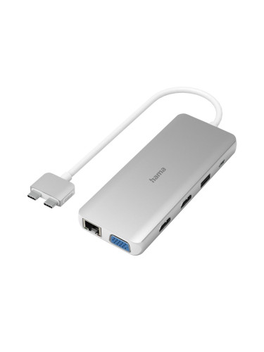 USB-C хъб Hama "Connect2Mac", Multiport за Apple MacBook Air & Pro, 12