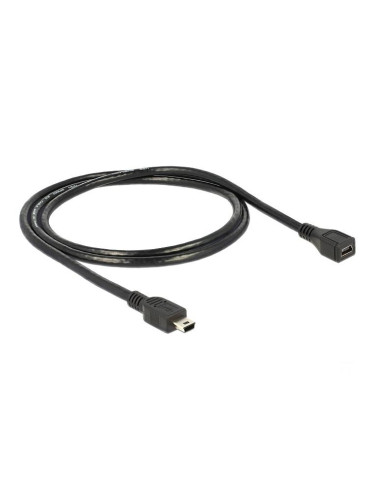 Удължителен кабел DeLock, USB-B женско - USB-B мъжко, USB 2.0, 1 м, Че
