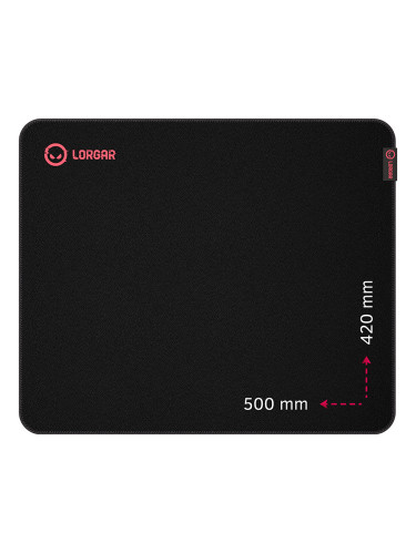 Lorgar Main 325, Gaming mouse pad, Precise control surface, Red anti-s