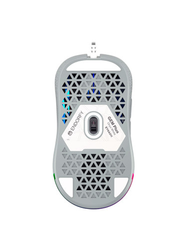 Endorfy GEM Plus Onyx White Gaming Mouse, PIXART PAW3370 Optical Gamin
