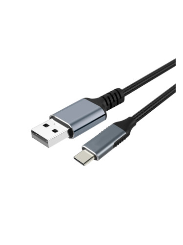 VCom Кабел USB 3.1 Micro type C / USB 2.0 AM Black - CU405M-1.8m