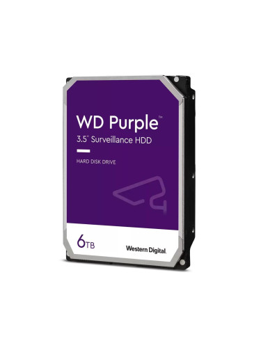 Хард диск WD Purple, 6TB, 256MB, SATA 3, WD64PURZ 
