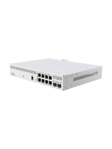 Суич MikroTik CSS610-8P-2S+IN, 8 x Gigabit Ethernet ports, 2 x SFP, Po