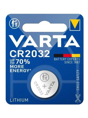Бутонна батерия литиева VARTA CR2032 3V 1 бр. в блистер