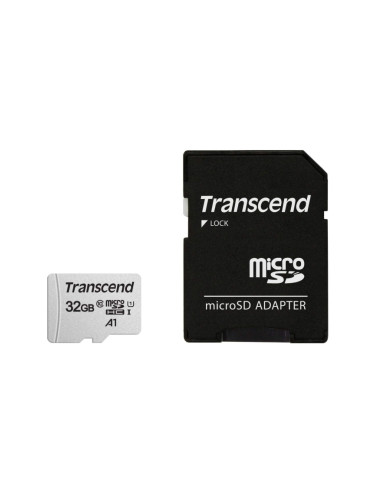Памет Transcend 32GB microSD w/ adapter UHS-I U1/A1