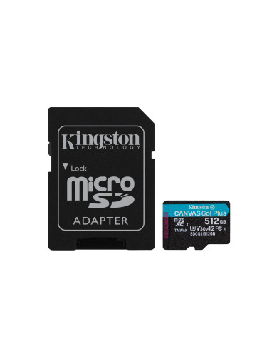 Карта памет Kingston Canvas Go! Plus microSDXC 512GB, UHS-I, Class 10,