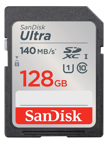 Карта памет SANDISK Ultra SDXC, 128GB, Class 10, U1, 140 Mb/s