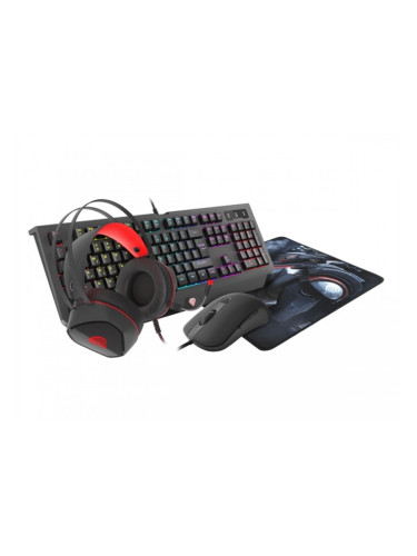Комплект Genesis Gaming Combo Set 4In1 Cobalt 330 RGB Keyboard + Mouse