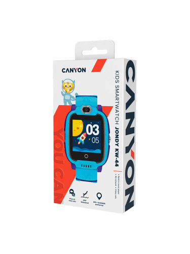 Smartwatch Canyon Jondy KW-44 4G Camera GPS Music Games Blue (CNE-KW44