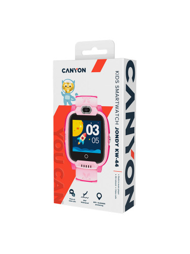 Smartwatch Canyon Jondy KW-44 4G Camera GPS Music Games Pink (CNE-KW44