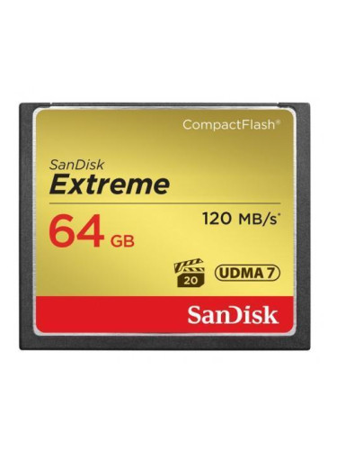 Карта памет SANDISK Extreme® CompactFlash® Memory Card 64Gb