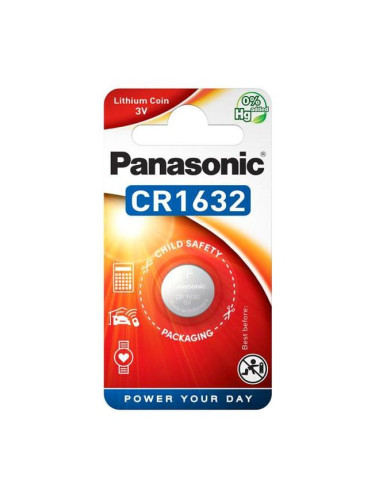 Батерия литиева CR1632 3V PANASONIC, 1 бр. блистер /цена за 1 бр./