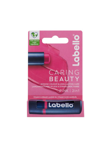 Labello Caring Beauty Балсам за устни за жени 4,8 g Нюанс Pink