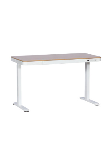 Ергономично регулируемо бюро  - бук-бял