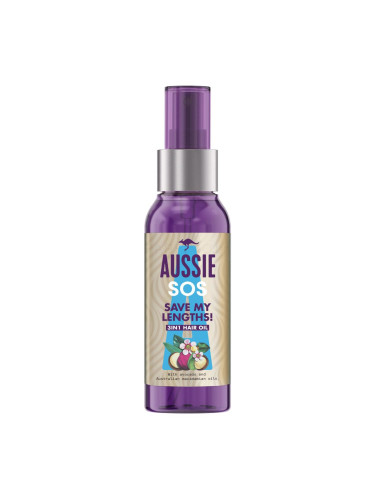 Aussie SOS Save My Lengths! 3in1 Hair Oil Масла за коса за жени 100 ml