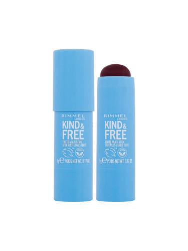 Rimmel London Kind & Free Tinted Multi Stick Руж за жени 5 гр Нюанс 005 Berry Sweet