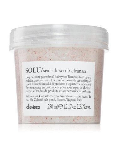 Davines Essential Haircare SOLU Sea Salt Scrub Cleanser почистващ пилинг за всички видове коса 250 мл.