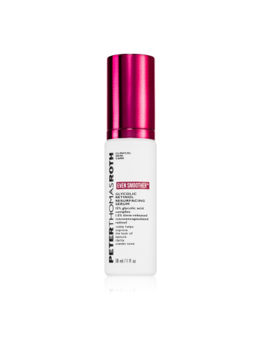 Peter Thomas Roth EVEN SMOOTHER™ Glycolic Retinol Resurfacing Serum интензивен серум с изглаждащ ефект 30 мл.