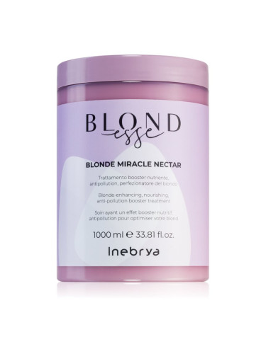 Inebrya BLONDesse Blonde Miracle Nectar дълбоко подхранваща грижа за руса коса 1000 мл.