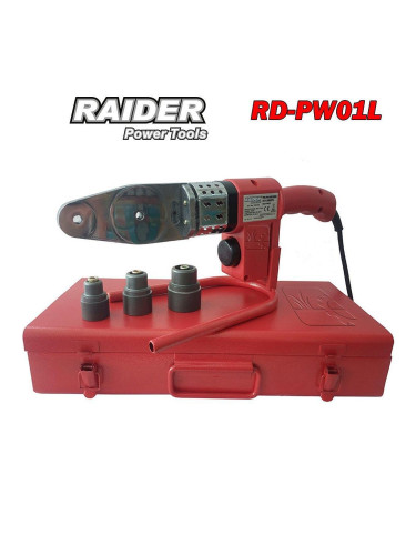 Поялник за PP тръби RAIDER RD-PW01L, 800W, с 3 глави - 20мм, 25мм, 32мм