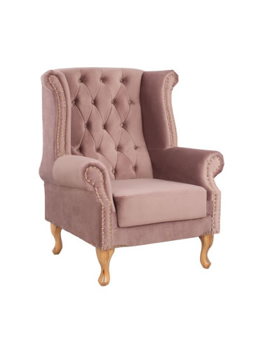 Кресло - розово кадифе