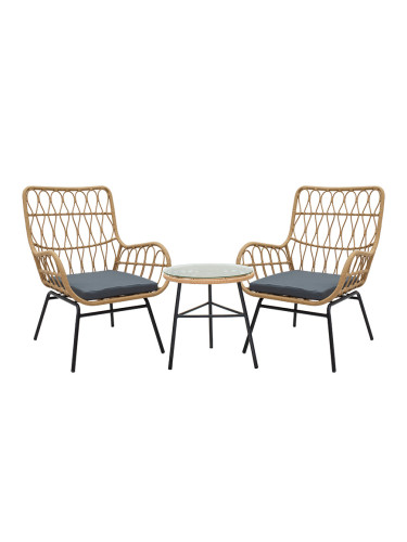 Комплект цвят натурал-черен