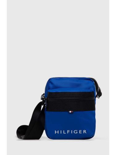 Чанта през рамо Tommy Hilfiger в синьо