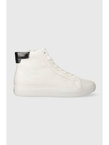 Високи кецове Calvin Klein VULC HIGH TOP в бяло HW0HW01679