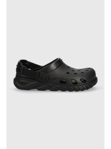 Чехли Crocs Duet Max II Clog в черно с платформа 208776