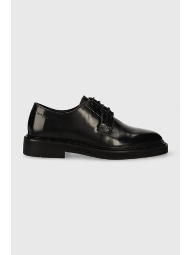 Кожени половинки обувки Gant Jaczy в черно 27631386.G00